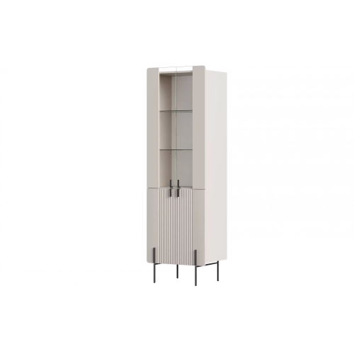 Witryna Malmi 60 cm - kaszmir / czarne nóżki